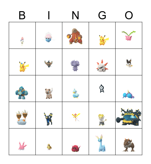 PoKeMoN GO Fest 2024 Bingo Card