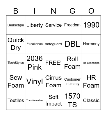 AFF | group Bingo Card