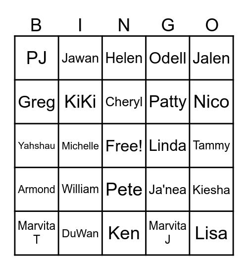 FISH FRY Bingo Card