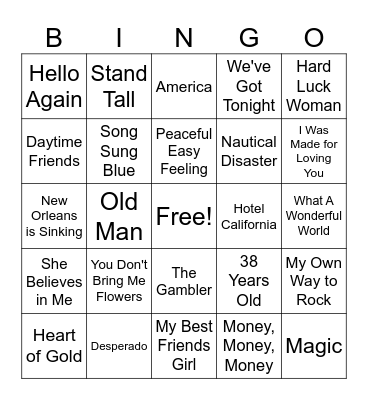 General Trivia #2 Bingo Card