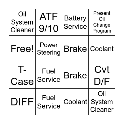 Basney Bingo Advisors Bingo Card