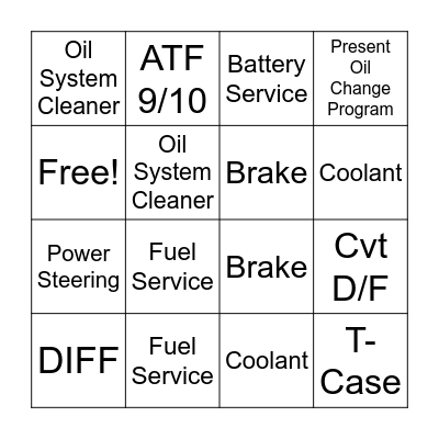 Basney Bingo Advisors Bingo Card