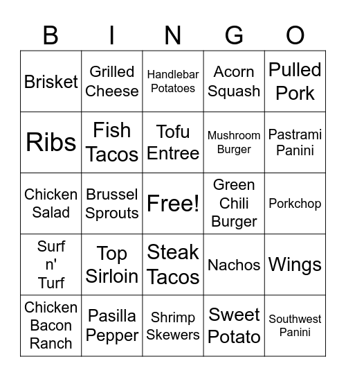 HANDLEBAR Bingo Card