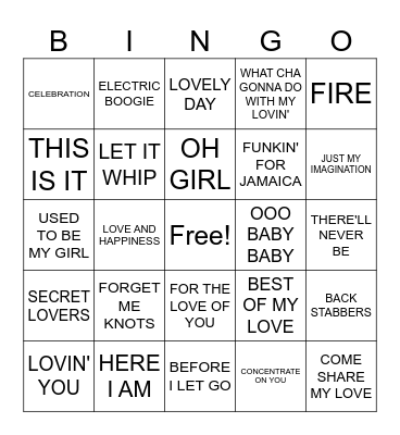 Nadyne's Decades Bingo Card