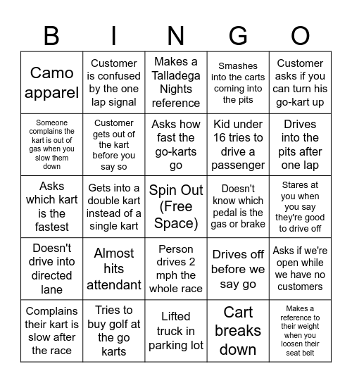 Adventure Bingo Card