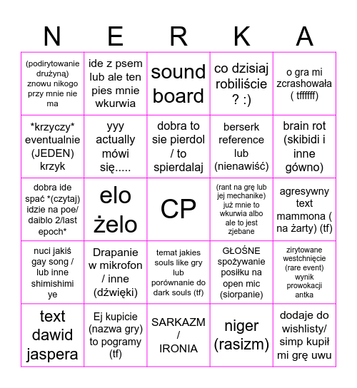 lezy jeden skibidi ohayo rizzler(filipmaciaszczek)) Bingo Card