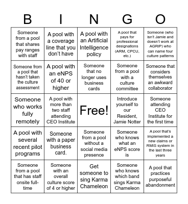 Conscious Culture Bingo Card