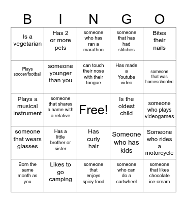 FLS Open Air Bingo Card