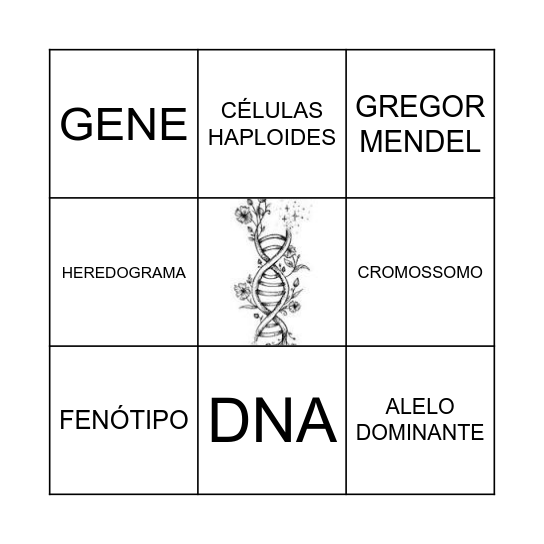 Bingo da Genética Bingo Card