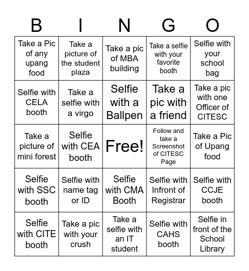 CITE BINGO Card