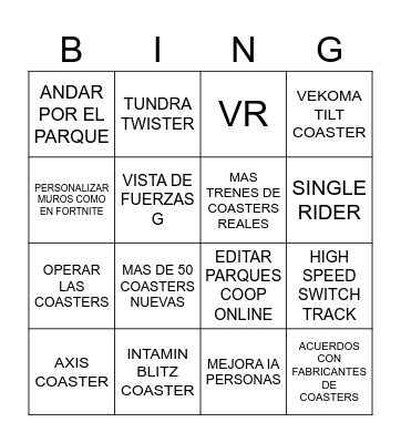 PLANCO 2 BINGO Card