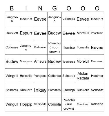 Go Fest 2024 Bingo Card