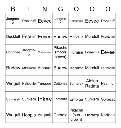 Go Fest 2024 Bingo Card
