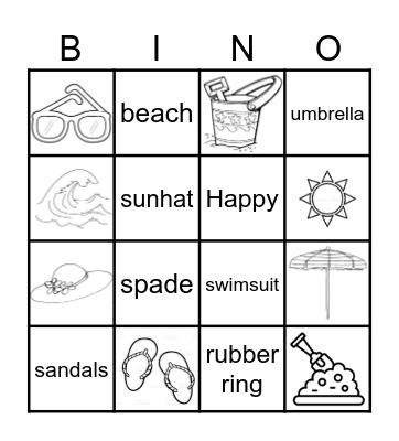 BEACH Bingo Card