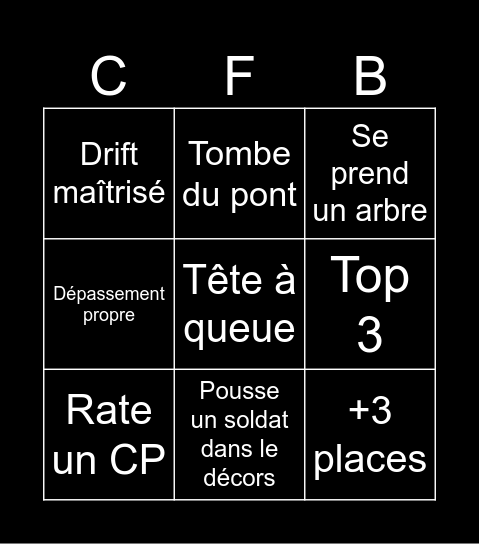 Chat Froza Bingo Card