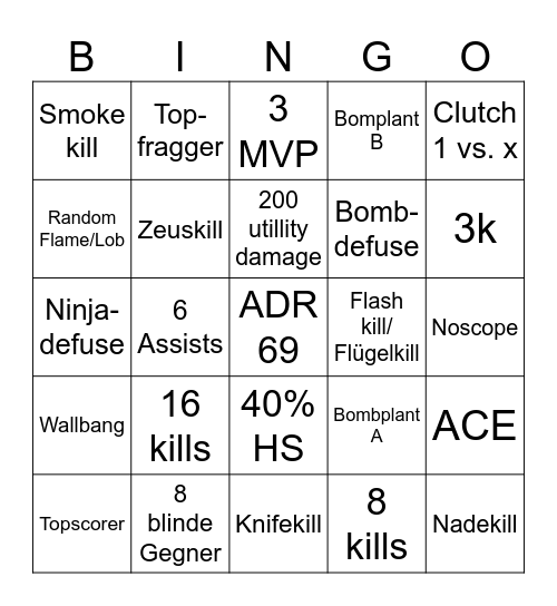 CS2-Bingo Card