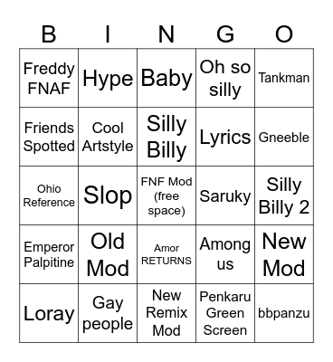 FUNKAST BINGO Card