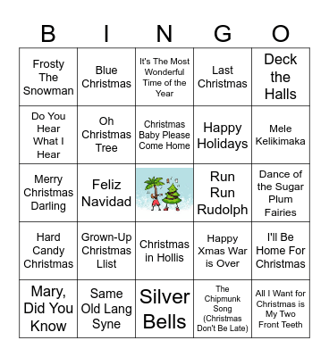 Christmas In July!! Bingo Card