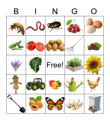 farm Bingo Card