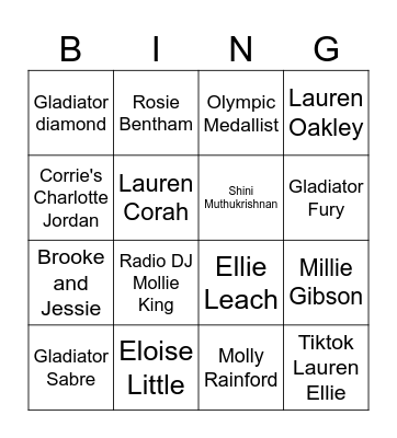 SMU Guest Bingo Card