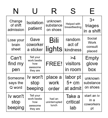 OB Bingo Card