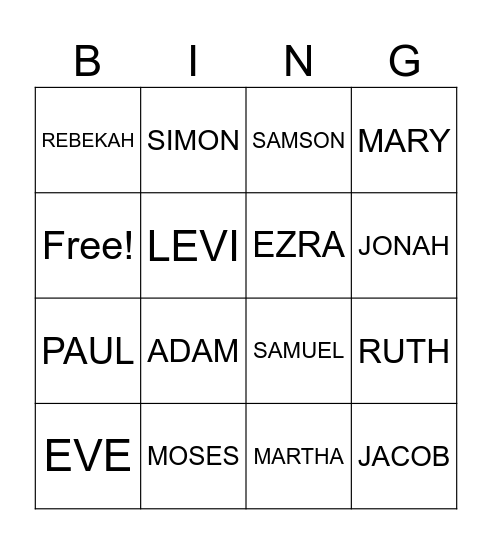 BINGOD! Bingo Card