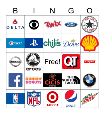 LOGO BINGO! Bingo Card