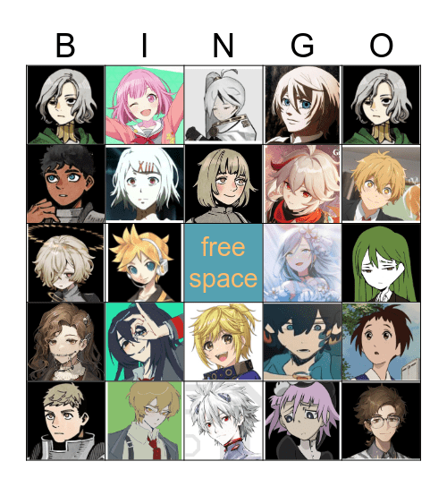 favorite character Bingo Card