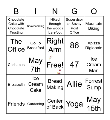 Getting to Know the Bride and Groom Bingo Card