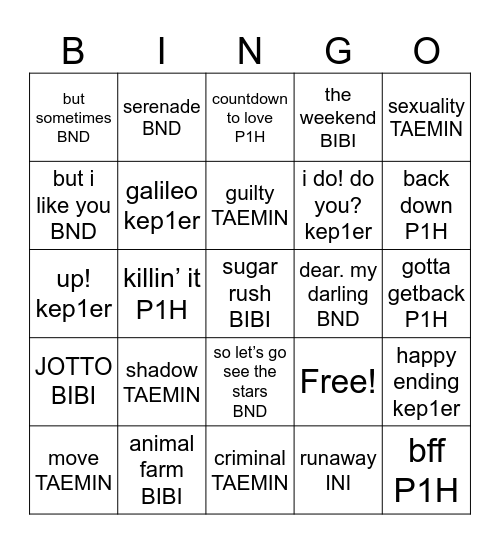 pls god if you can hear me Bingo Card
