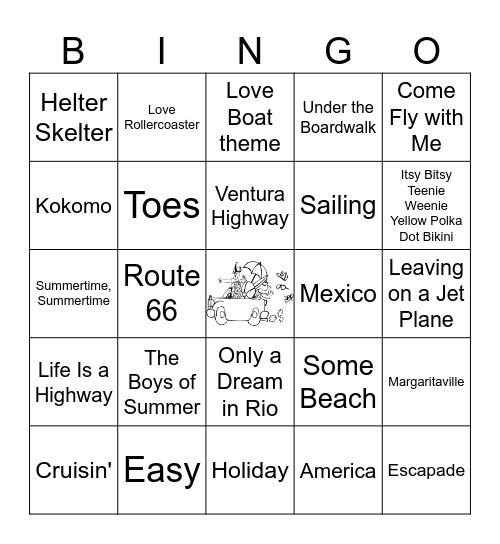 Vacation Time! Bingo Card