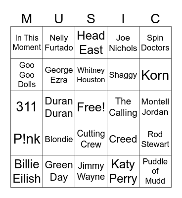 Music_07132024 Bingo Card