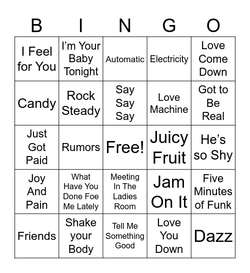 #2 BINGO Card