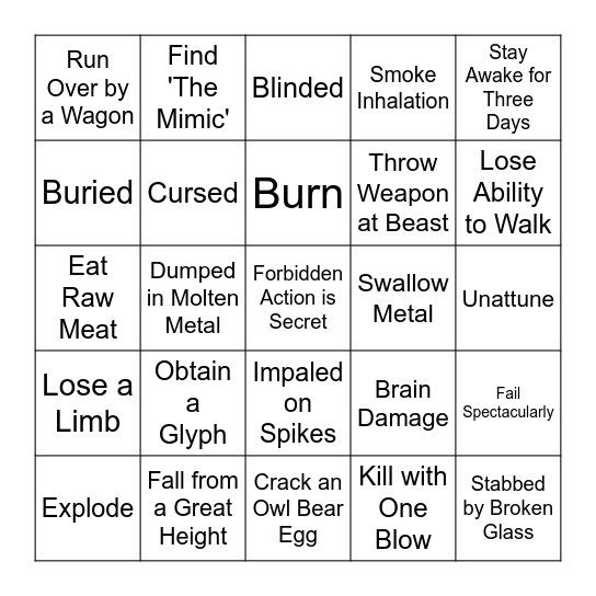 Alora Bingo Card