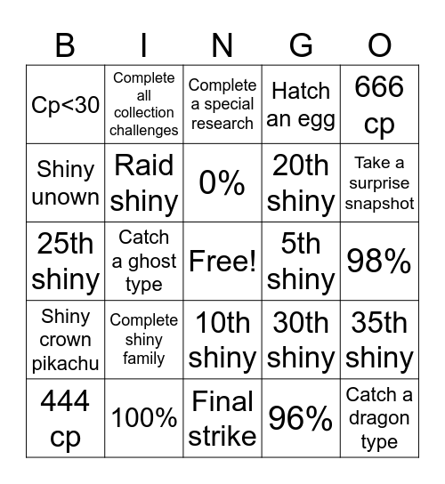 Garcia Go Fest 2024 Bingo Card