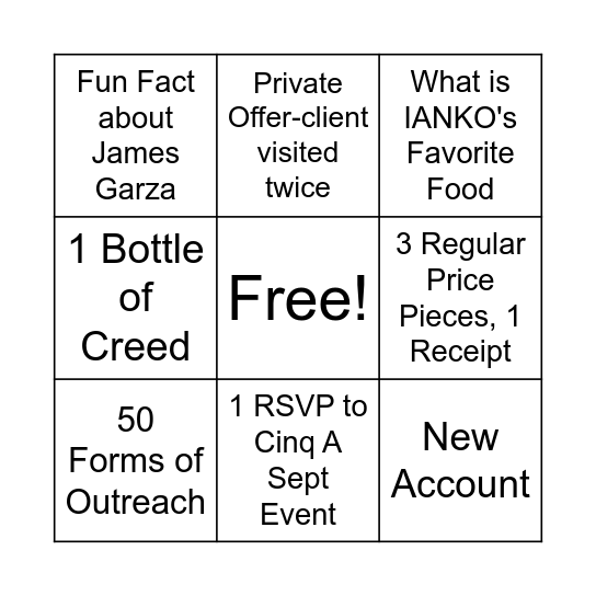 Boca Bingo!!!! Bingo Card