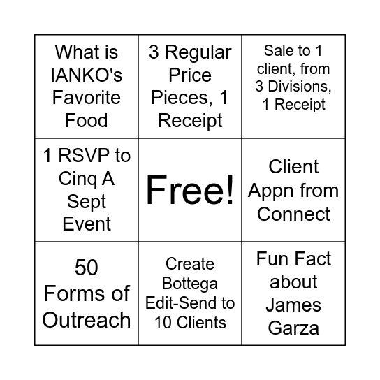 Boca Bingo!!!! Bingo Card