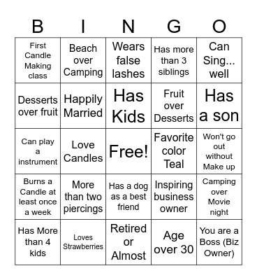 TresLumieres BINGO Card