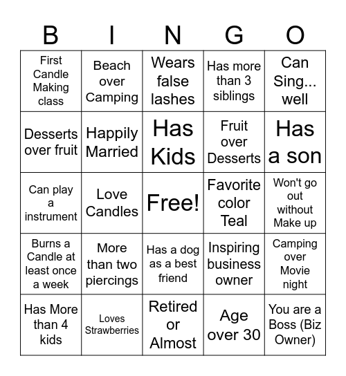 TresLumieres BINGO Card