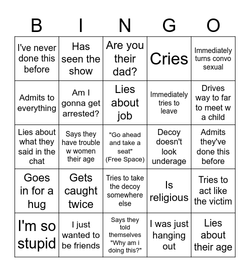 Tcap Bingo Card