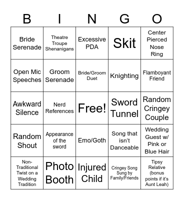 Nguyen Wedding 2024 Bingo Card