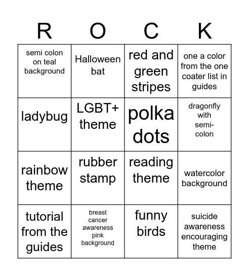 Norfolk Rocks! (HR) Bingo 20 Bingo Card