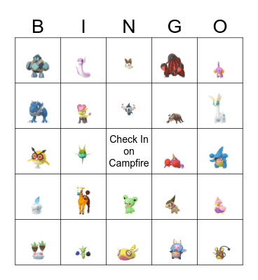 Go Fest Bingo Card