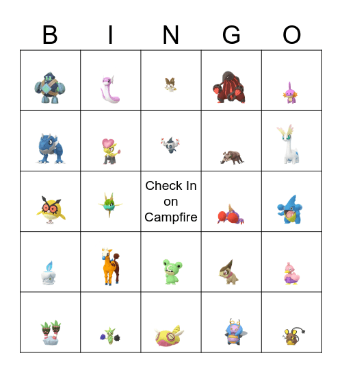 Go Fest Bingo Card