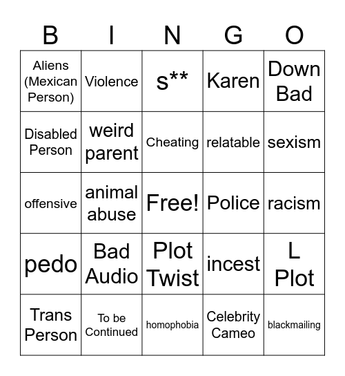 Tomorrow's Teachings Bingo Card