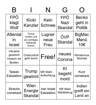 2024 Bingo Card