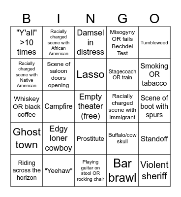 Horizon Bingo Card