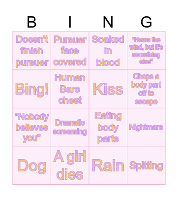 Bing! Bingo Card