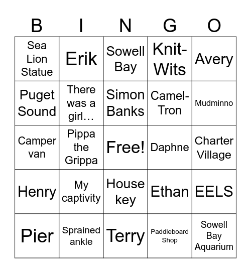 Bright Bingo Card