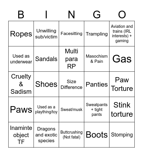 Orange Chicken Macro Bingo (As sub) Bingo Card